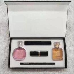 Top 5 in 1 Makeup Gift Set Perfume Cosmetics Collection Mascara Eyeliner Lipstick Parfum Kit5478686