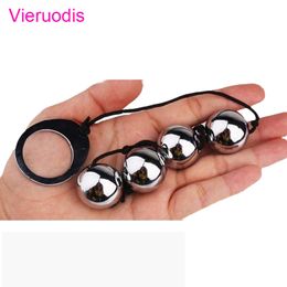adult toy Stainless Steel 4 Balls Kegel Ball Ben Wa Vaginal Anal Beads Metal Butt Plug Plugs Adult Game sexy Toy