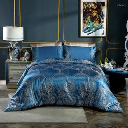 Bedding Sets GXC Satin Jacquard Luxury Set Soft Bedclothes Duvet/Quilt Cover Bed Linen Sheet 4 Pieces