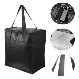 Dinnerware Bento Bag Insulated Lunch Carry Tote Handbag Picnic Cooler Oxford Cloth Aluminium Foil