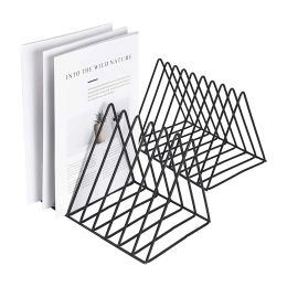 Racks Magazine Holder Triangle File Holder Book Record Rack Metal Vinyl Record Storage Magazine Rack Multifunction Triangle Organiser