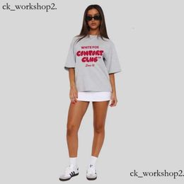 White Foxx Shirt Tshirt Designer Women's Short Sleeved Solid Colours for Sports and Leisure Tops Cotton Alphabet Printed Yoga Sports Shorts Sleeves 170