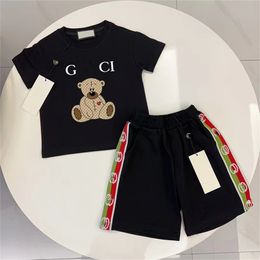 New brand Children's Designer Set T-shirt and Pants Cotton Boys Girls Summer High Quality set Sports 2 piece set Size 100cm-150cm A3