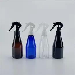 Storage Bottles Multicolor 200ML X 25 Conical Plastic Bottle With Trigger Spray Pump Perfume Toner Disinfectant Empty Cosmetic Container