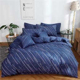 Bedding Sets Sanding Skin Friendly 6 Piece Set Quilt Cover Sheet Pillowcase Cushion Plant Cashmere Polyester Comfortable Fabric