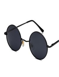 Retro Round Sunglasses Women Vintage Brand Shades Male Black Metal Sun Glasses For Female Fashion Designer6757928