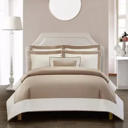 Bedding Sets Luxury El Set 1200TC Egyptian Cotton Duvet Cover Flat Sheet Pillowcases