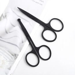 Nose Hair Scissors Lightweight Stainless Steel Pointed Round Head Beauty Trimmer Nose Hair Trimmer Ergonomics Nose Hair Cutter