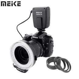 Flashes Meike Fc100 Ro Led Ring Flash Bundle with 8 Adapter Ring for Canon Nikon Pentax Olympus Panasonic Dslr Camera Flash V Hd130