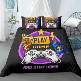 Bedding Sets 2/3pcs Boy Kids Children Gamepad Pattern Duvet Cover Set For Room Game Controller Quilt Single Double Size