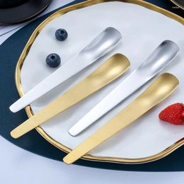 Spoons Japanese Style Smooth Stainless Steel Coffee Spoon Cake Dessert Mixer Scoop Icecream Stirring Bar Kitchen Tableware