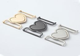 Belts Metal Alloy Heart Buckle Waist Belt Buckles Gold Silver Black Clasp Backpack Strap Fastener For Coats Diy Garment Sew Access8992990