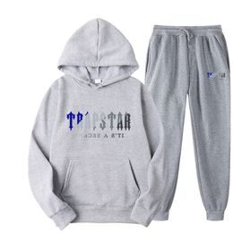 Trapstar Men's Sets Hoodies+Pants Autumn Winter Hooded Sweatshirt Sweatpants Fashion Slim Fit Men Set Hoodie Pant Hip Hop Pullover Hoody