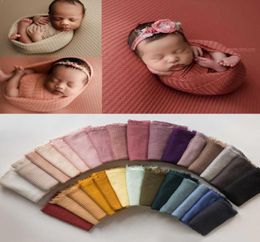 Caps Hats 28 Colours Newborn Pography Props Bean Bag Frame Backdrop for Accessoires de pographie fotografia Blanket Waffle Fa2315543