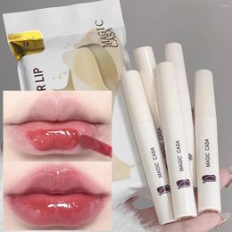 Lip Gloss 5pcs/set Mirror Watery Waterproof Long Lasting Transparent Jelly Plumper Liquid Lipstick Korean Makeup Cosmetics