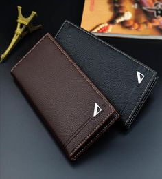 Men Long Wallets Mini Soft Purse Bag Fashion Durable Anti wear PU Card Bags For Coin Money Cards Holder 185x9x18CM9931130