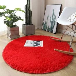 Carpets 13555 Large Plush Carpet Living Room Decoration Tie-Dye Soft Fluffy Rug Thick Bedroom Anti-slip Washable Floor Mats