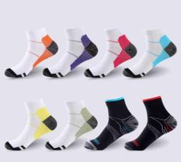 Breathable Compression Ankle Socks AntiFatigue Plantar Fasciitis Heel Spurs Pain Short Socks Running Socks For Men Women Accessor4765342