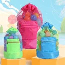Storage Bags Large Capacity Mesh Bag Toy Organizer Backpack Pouch