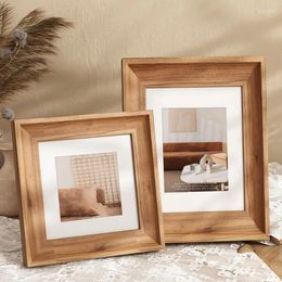 Frames Wood Family Po Wall Hanging Combination 6 Pictures Holder Frame Small Display Wedding Quadro Home Decor Accessories