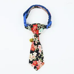 Dog Apparel 72 Pcs/lot Pet Simple And Fashion Decorative Costume For Dogs Cats Puppy Collar Tie With Flower Patterns