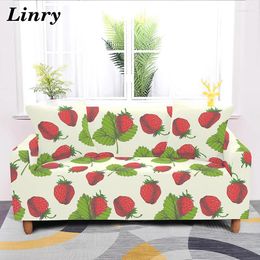 Chair Covers Cartoon Strawberry Sofa Seat Cover Elastic Stretch Slipcovers For Living Room L Shape Sectional Couch 1-4 Seaters