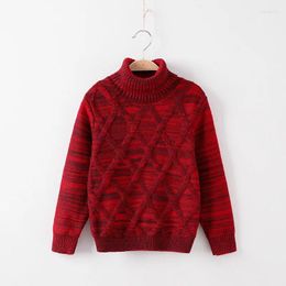 Clothing Sets Boys Sweater Wool Coat Kids Tops Knitting 2024 Velvet Spring Autumn Plus Thicken Cottons Pullover Teenagers Children's