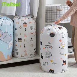 Storage Bags Quilt Bag Thicken Clothes Organisers With Drawstring Dustproof Moisture Proof Cotton Sorting