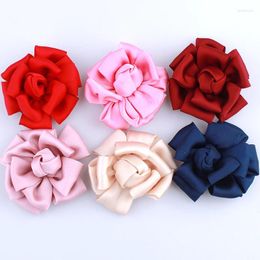 Decorative Flowers 100Pcs 6.5cm 2.5inch 3D Chiffon Fabric Hydrangea Simulated Artificial Clothing Shoes Hat Decor Hair DIY Accessories