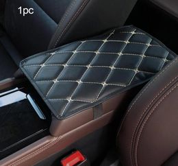 Car Seat Covers SEAMETAL Leather Armrest Auto Arm Rest Cushion Protector Universal Box Cover Waterproof Anti Slip Pad Mat2372749