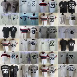 Throwback Baseball Jersey 72 CarltonFisk 2 NellieFox 1960 45 Michael 8 GreyPullover 11 LuisAparicio 1959 35 FrankThomas 49 ChrisSale 56 MarkBuehrle 79 JoseAbreu