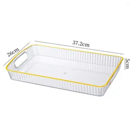 Plates Modern Design Serving Tray With Handles Transparent Thickened For Tea Fruit Diner