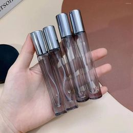 Storage Bottles 10ml Mini Simplehigh-End Perfume Glass Bottle Portable Travel Sample Press Empty Spray Liquid Container