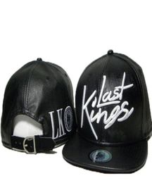 Cheap Last Kings Leather Snapback hats white lastking LK Designer Brand mens women baseball caps hiphop street caps 5659953