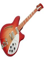 Model 360 Cherry Sunburst Electric Guitar 12 String Rick Guitars 24 Frets Semi Hollow Body 2 Toaster Ric Pickups7672052