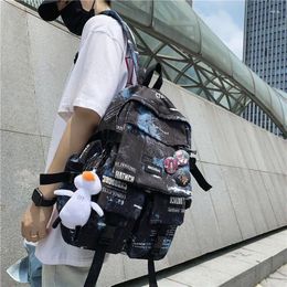 Backpack Drop Students School Bag Large Capacity Travel Backpacks Trend Junior High Girls And Boys Shoulder Bags