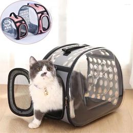 Cat Carriers Pet Outdoor Carrier Bag Carrying Handbag Kitten Tvavel Cage Collapsible Backpack For Small Pets Dog Portable Mesh Bags