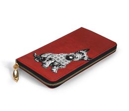Wallets NOISYDESIGNS Women Genuine Leather Westie Dog Print Clutch Bag Womens High Quality Girls Purses as Mujer7751269