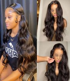 Hd Lace Wig Body Wave Lace Front Human Hair Wigs For Women 360 Full Lace Frontal Wig Pre Plucked Transparent Brazilian6190902