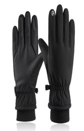 Five Fingers Gloves Waterproof Winter Warm Snow Ski Snowboard Motorcycle Riding Touch Screen For Men HSJ888732574