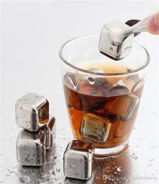 Metal Stainless Steel Reusable Ice Cubes Chilling Stones for Whiskey Wine Bar KTV Supplies Magic Wiskey Wine Beer Cooler In Bulk a2241001