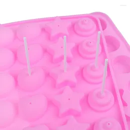 Baking Moulds Home Kitchen 20 Holes Cake Chocolate Cookie Lollipop Mold Tray Stick Sucker DIY Tool Mould