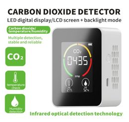 Gas Analyzers Indoor Air Quality Monitor Portable CO2 Detector Multifunctional Thermohygrometer Home Digital Analyzer3483606