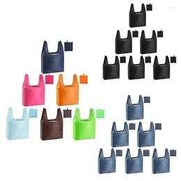 Shopping Bags Large Reusable Washable Foldable 6 Pack Grocery Heavy Duty Lightweight Folding Gift Tote