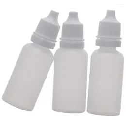 Storage Bottles 50 Pcs Refillable Eye Liquid Essential Oil 15ml Drop Dropper Squeezable Plastic Containers