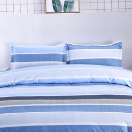 Bedding Sets Fashion Simple 4 Pcs Double Teenager Quilt Cover Pillowcases Bed Flat Sheets Duvet 200X230cm Bedclothes