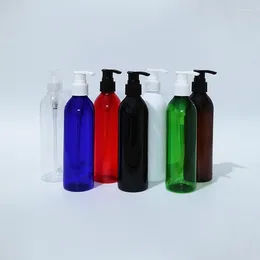 Storage Bottles 20pcs 250ml Empty Plastic Lotion Black Brown White Clear Refillable Shower Gel Shampoo Liquid Soap Cosmetic Packaging