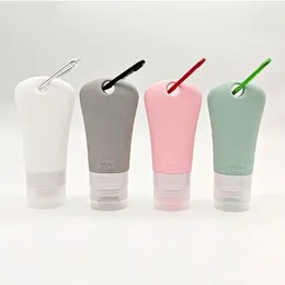 Storage Bottles Refillable Shampoo Bottle Portable Squeezable Silicone Cosmetic Leakproof Empty