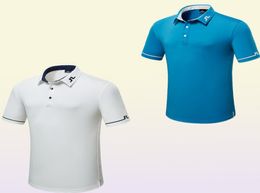 Men Short Sleeves Golf TShirt Breathable Sports Clothes Outdoors Leisure Sports Golf Shirt SXXXL Shirt 2206275649016