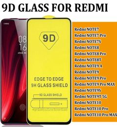 9D FULL COVER TEMPERED GLASS SCREEN PROTECTOR For RED MI REDMI NOTE 7 PRO 7S NOTE 8 8T NOTE 9 9A MAX 9S 9T NOTE10 10 PRO6773914